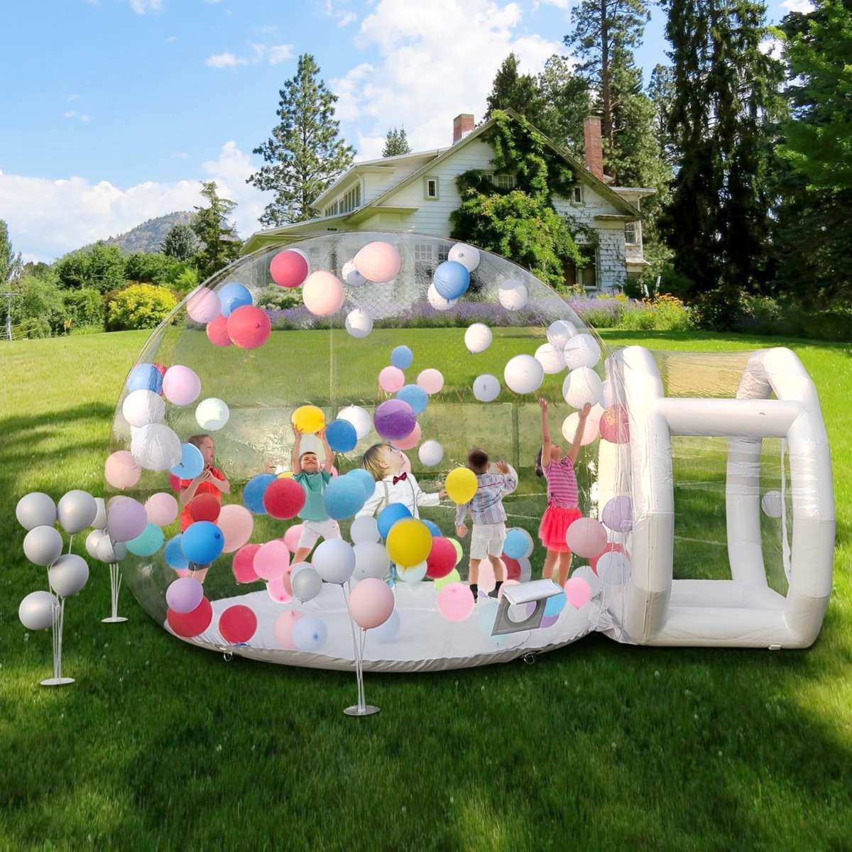 mobilier de evenimente — bubble house gonflabil pentru colțul copiilor