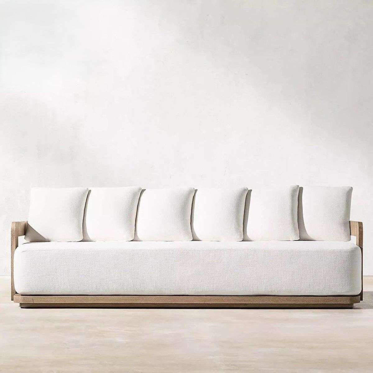 mobilier de evenimente — canapea premium din lemn de tec, 230 cm