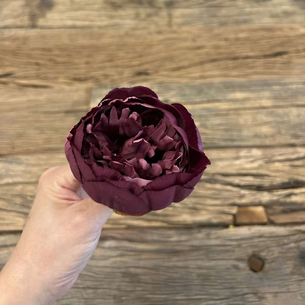 flori artificiale — cap de bujor de 9 cm pentru aranjamente