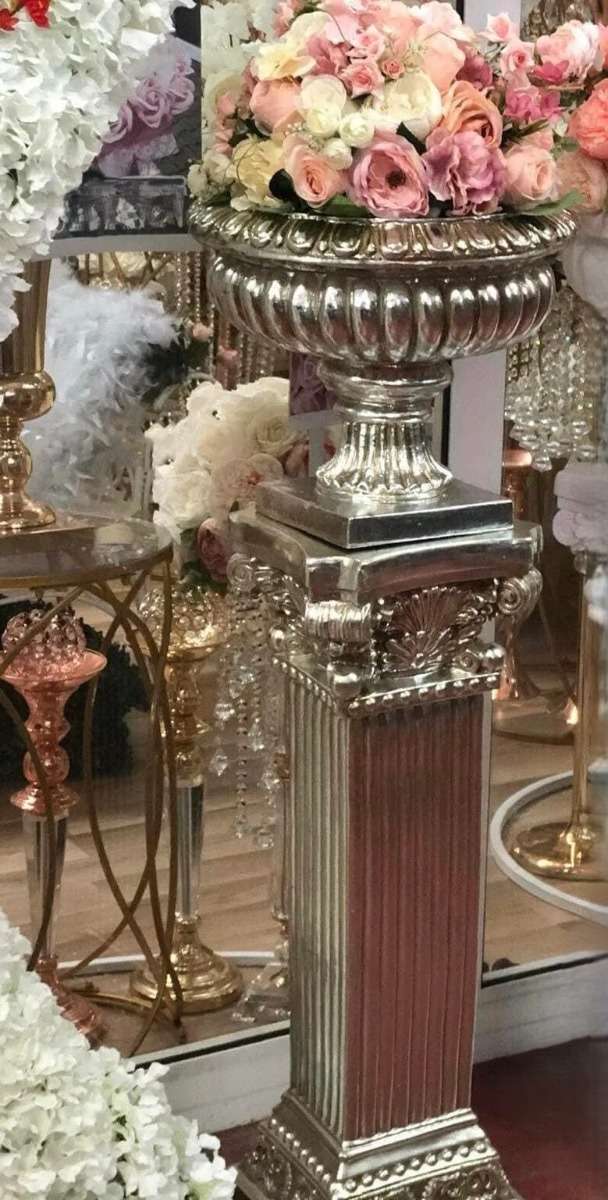 coloane decorative — coloană decorativă din rășină argintie, de 100 cm