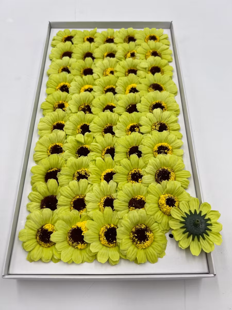 flori de săpun — margarete Daisy light green pentru cadoul învățătoarei