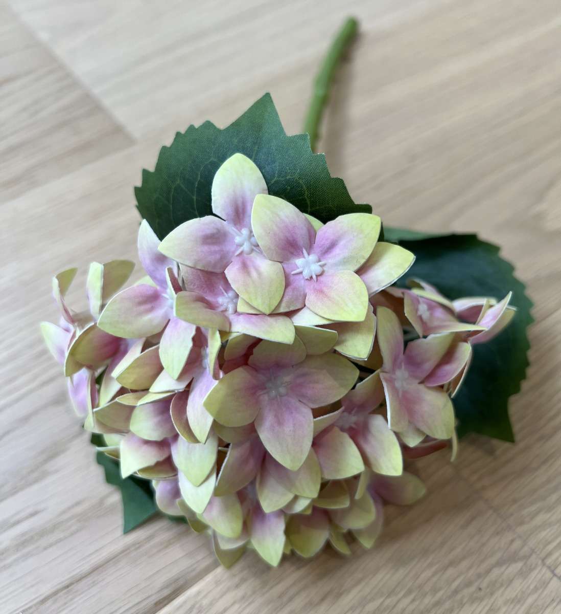 flori artificiale — hortensie din silicon roz, rezistentă la umezeală