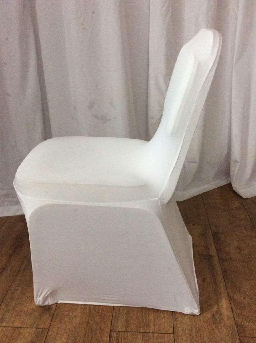 mobilier de evenimente — husă albă din lycra pentru scaun