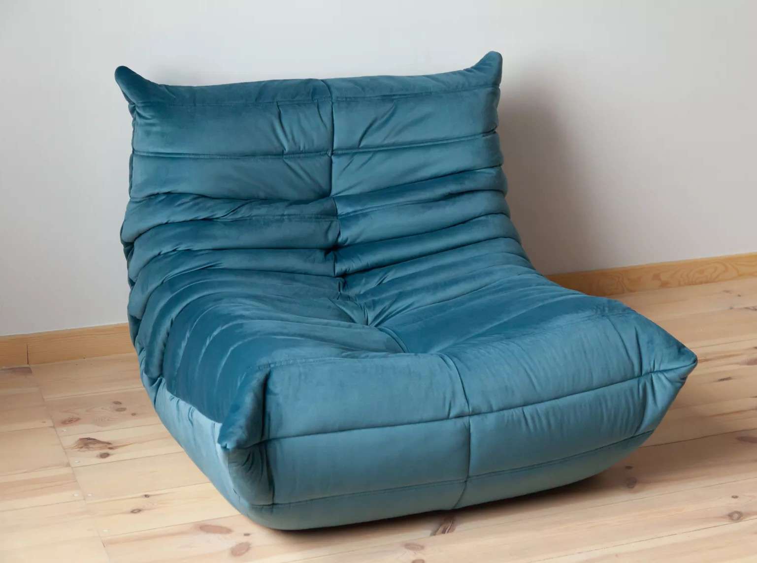 mobilier de evenimente — set fotoliu și taburet verde turcoaz
