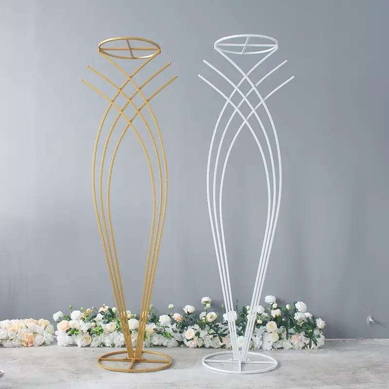 coloane decorative — stâlp încrucișat auriu de 180 cm, cu bază stabilă