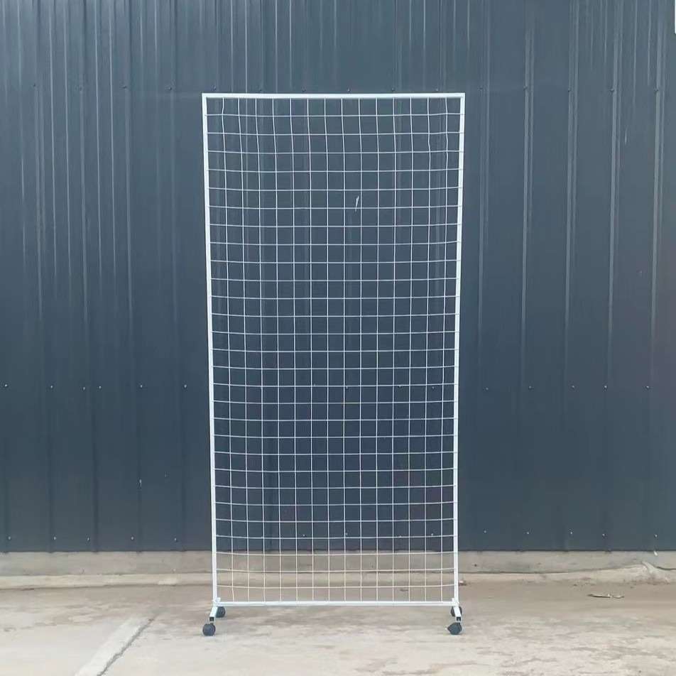 decor corporate — suport de grilaj cu roti, bază stabilă de 200x100 cm