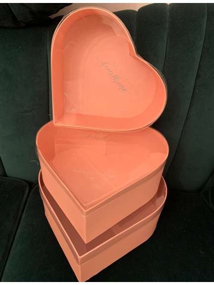 Set 3 Cutii Inima – Roz Pudrat – Cod 9824