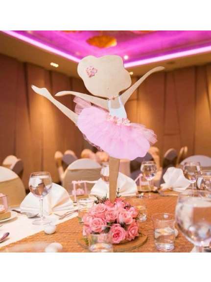 Balerină Albă Decorativă – Înălțime 100 cm