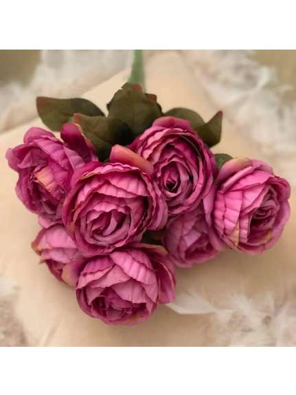 Trandafiri A125 Ciclam buchet 7 fire