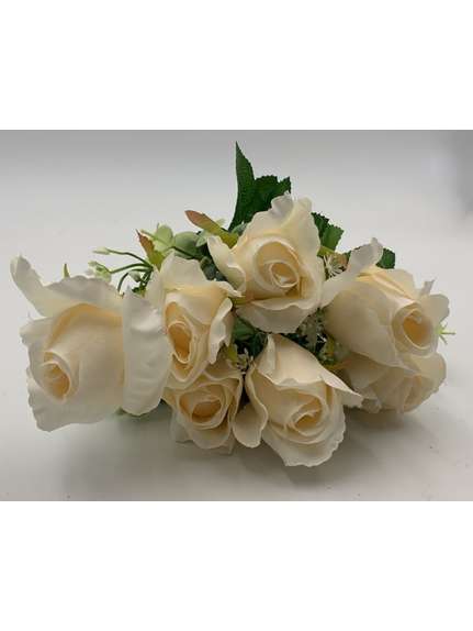 Trandafiri 2366 Ivoire buchet 7 fire