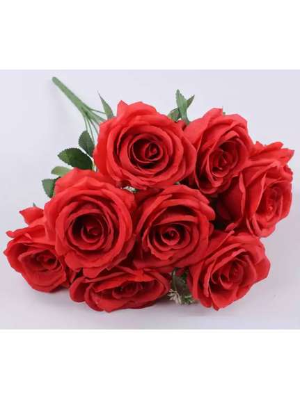 Trandafiri F21 Rosu buchet 9 fire