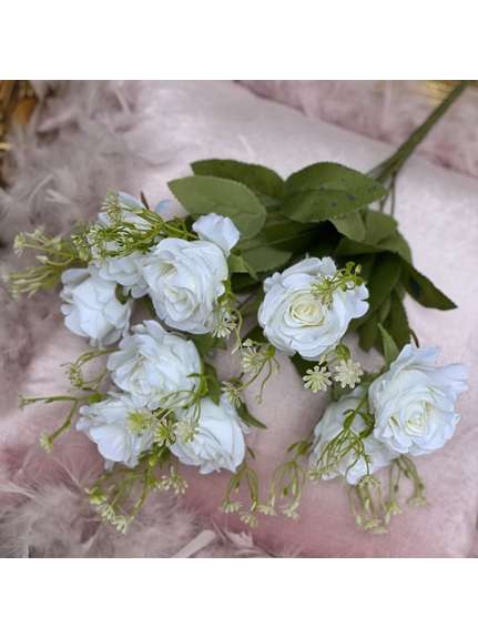 Trandafiri FL221Alb buchet 9 fire