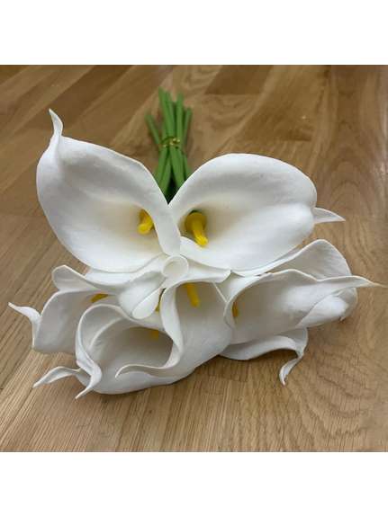 Cale silicon latex real touch 4015 Alb buchet 10 fire