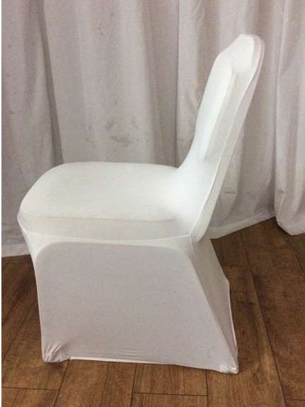 Husa scaun lycra stretch albă