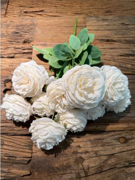 Buchet 10 fire trandafiri cod 2035 alb