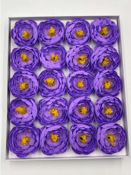 Bujori de sapun parfumat Peony middle purple cutie 20 flori