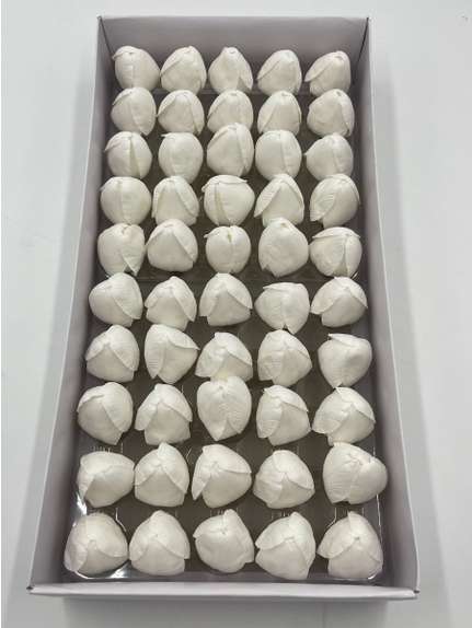 Lalele de sapun white mic cutie 50 de flori