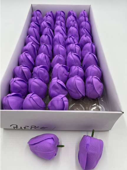 Lalele de sapun purple mare cutie 50 de capete