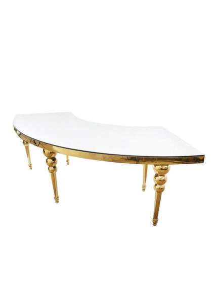 Masă Luxury Semilună – Eleganță și Impact Vizual