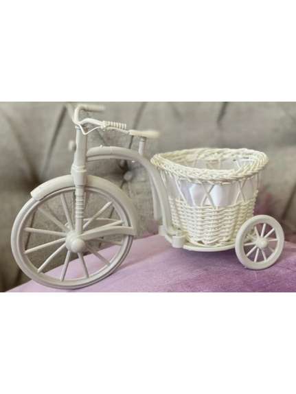 Minibicicleta Decorativa – Cod 1057 – Model Clasic Alb