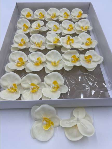 Orhidee de sapun Crem cutie 25 de flori