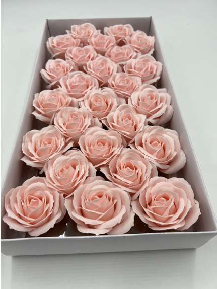 Trandafiri de sapun parfumat S5 Light pink cutie 25 de flori