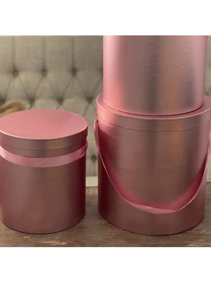 Set 3 Cutii Rotunde – Cod 5637, Rose Gold