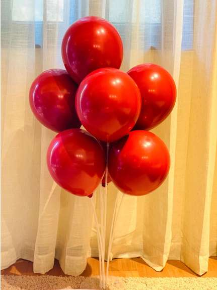 Set 100 Baloane Latex 12 Inch (30 cm) – Roșu Lucios