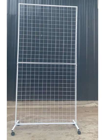 Suport panou grilaj demontabil cu roti 200x100 cm