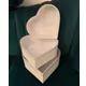 Set cutii Inimă Albă – Mărime Medie – Cod 9824