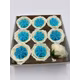 Trandafiri de sapun Austin baby blue white cutie 9 capete