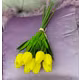 Lalele silicon Galben buchet 10 fire