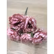 Bujori impermeabili Mov buchet 5 fire