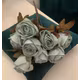 Trandafiri A133 Turcuoaz buchet 8 fire