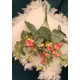 Buchet floricele si eucalipt A104-7 frunze - Ciclam