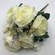 Trandafiri si hortensii F7019 Crem buchet 12 fire