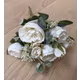 Bujori 6027 Alb buchet 6 fire