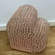 Cutie dar cu cristale în formă de inimă – Rose Gold, 40 cm