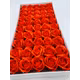 Trandafiri de sapun parfumat premium Deep Dark Orange cutie 50 de flori
