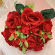 Trandafiri FL010 Rosu buchet 18 fire