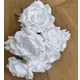 Trandafiri FL585 Alb buchet 9 fire 