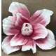Floare gigant  spuma Roz degrade 25 cm