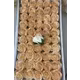 Trandafiri de sapun sidefati Gradient Coffee cu praf de sclipici cutie 50 de flori