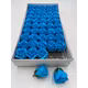 Trandafiri de sapun parfumat premium Medium Blue cutie 50 de flori