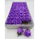 Trandafiri de sapun parfumat premium Medium Purple cutie 50 de flori