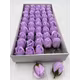 Trandafiri de sapun parfumat Light Purple mic cutie 50 de flori
