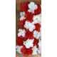 Segment cu flori albe si Rosu CFL023 20x50 cm