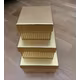 Set 3 cutii patrate mici Cod 6925 – Auriu