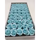 Trandafiri de sapun parfumat premium Light Blue cutie 50 de flori