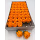 Trandafiri de sapun parfumat premium Medium Orange cutie 50 de flori